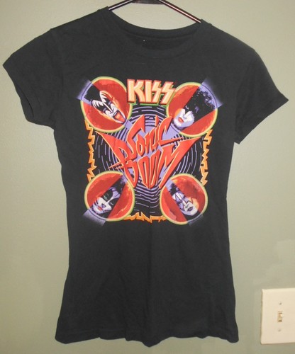 Kiss girl shirt black - kiss,